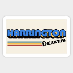 Harrington, Delaware / / Retro Style Design Sticker